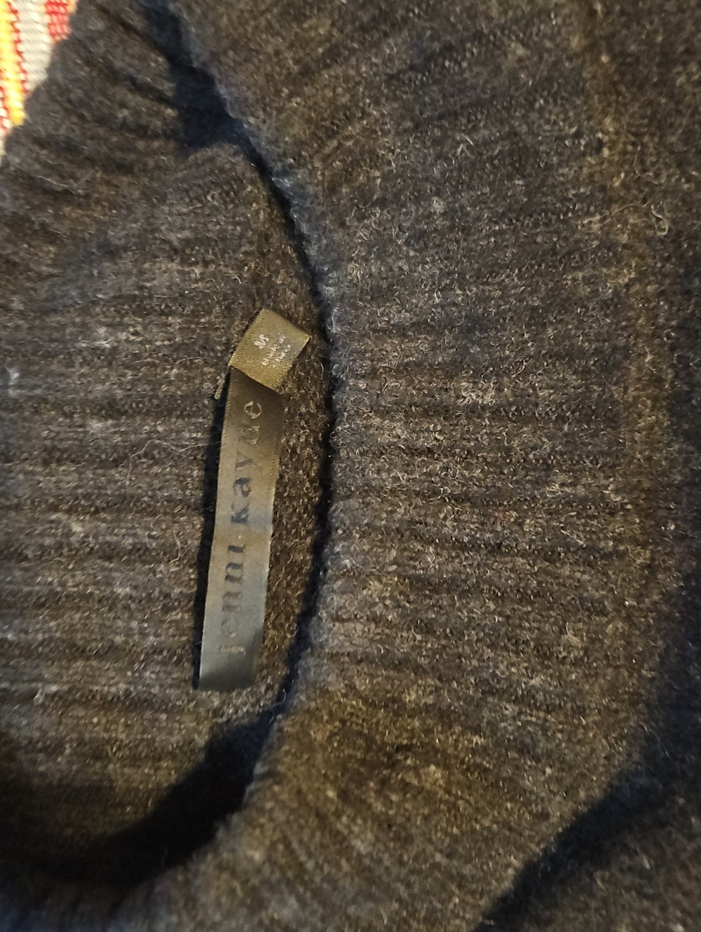 Jenni Kayne Charcoal Ribbed Turtleneck Sweater